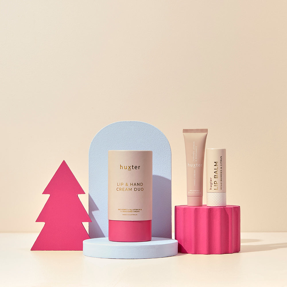 Huxter - Lip & Hand Cream Duo ‘Juniper, Lemon & Bergamot’