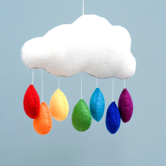 Tara Treasures - Cloud Bright Raindrops Mobile