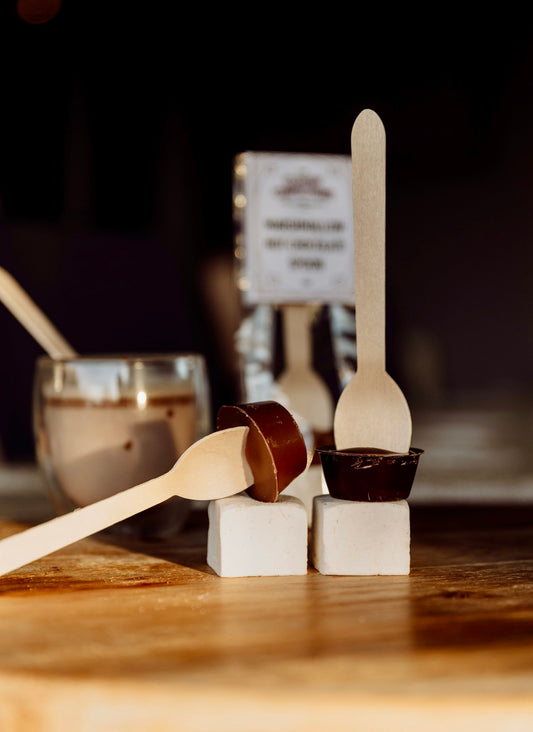 Cloudy Confections - Marshmallow Hot Chocolate Spoon (Serves 1)