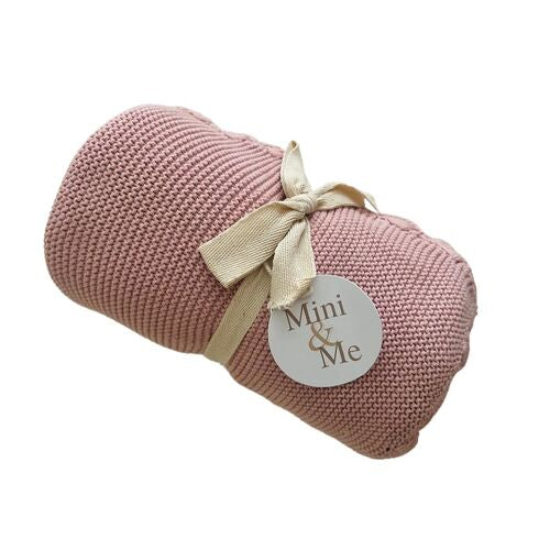 Mini & Me - Shell Blanket ‘Rose’