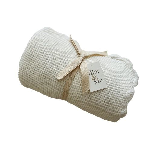 Mini & Me - Shell Blanket ‘Ivory’