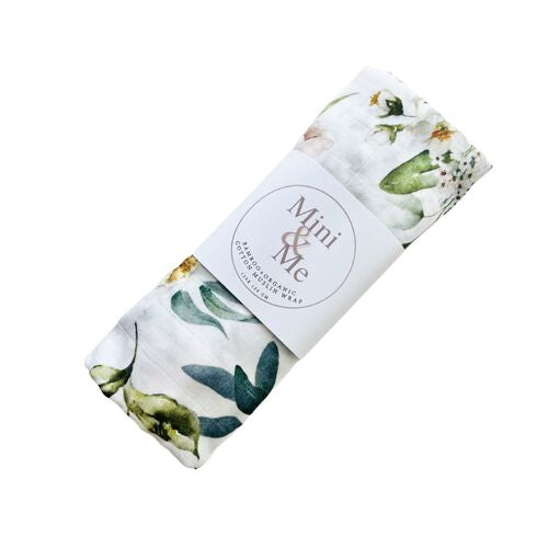 Mini & Me - Bamboo Muslin Wrap ‘Ivy’