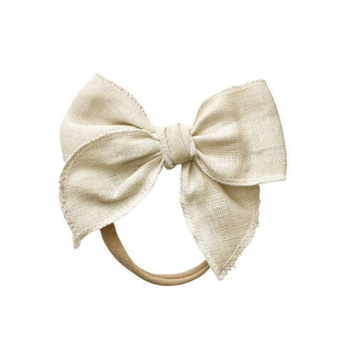 Mini & Me - Fable Bow Headband ‘Cream’