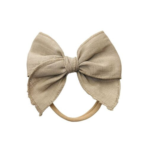 Mini & Me - Fable Bow Headband ‘Taupe’