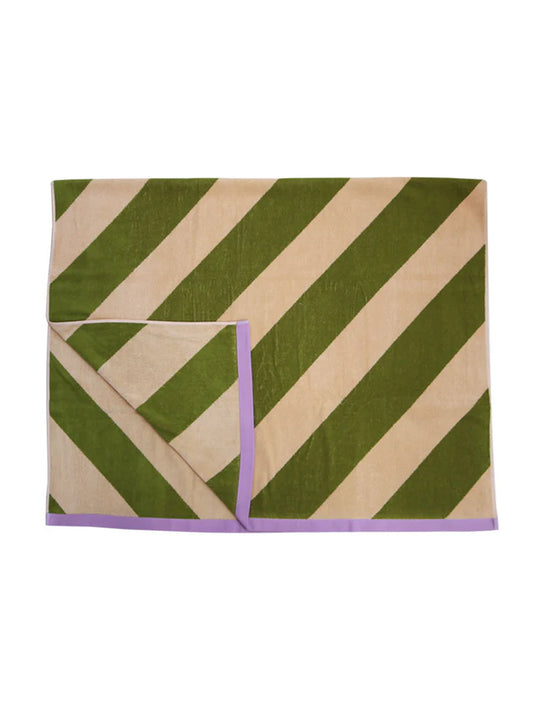 Mosey Me - Pistachio Stripe Towel Sheet