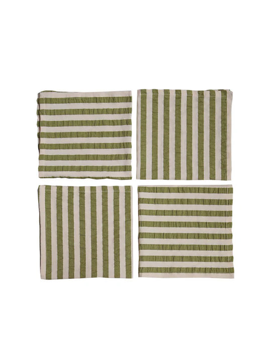 Mosey Me - Seersucker Stripe Napkin Set