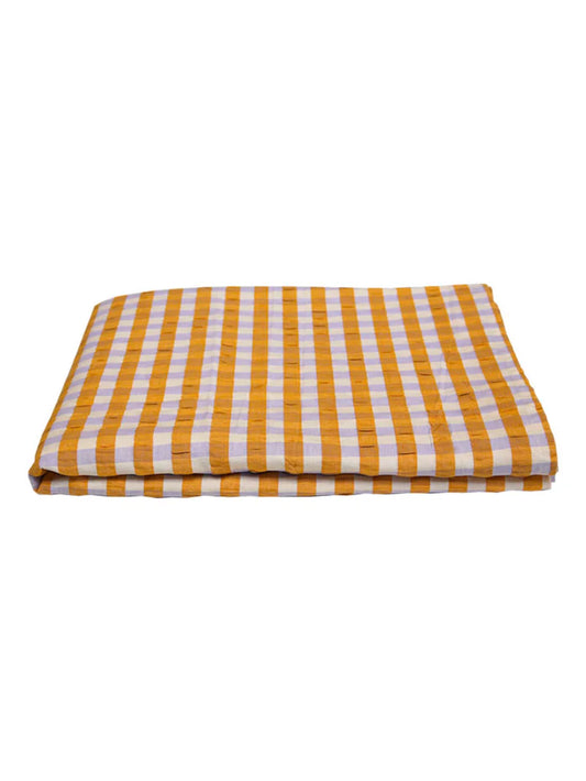 Mosey Me - Mango Seersucker Tablecloth