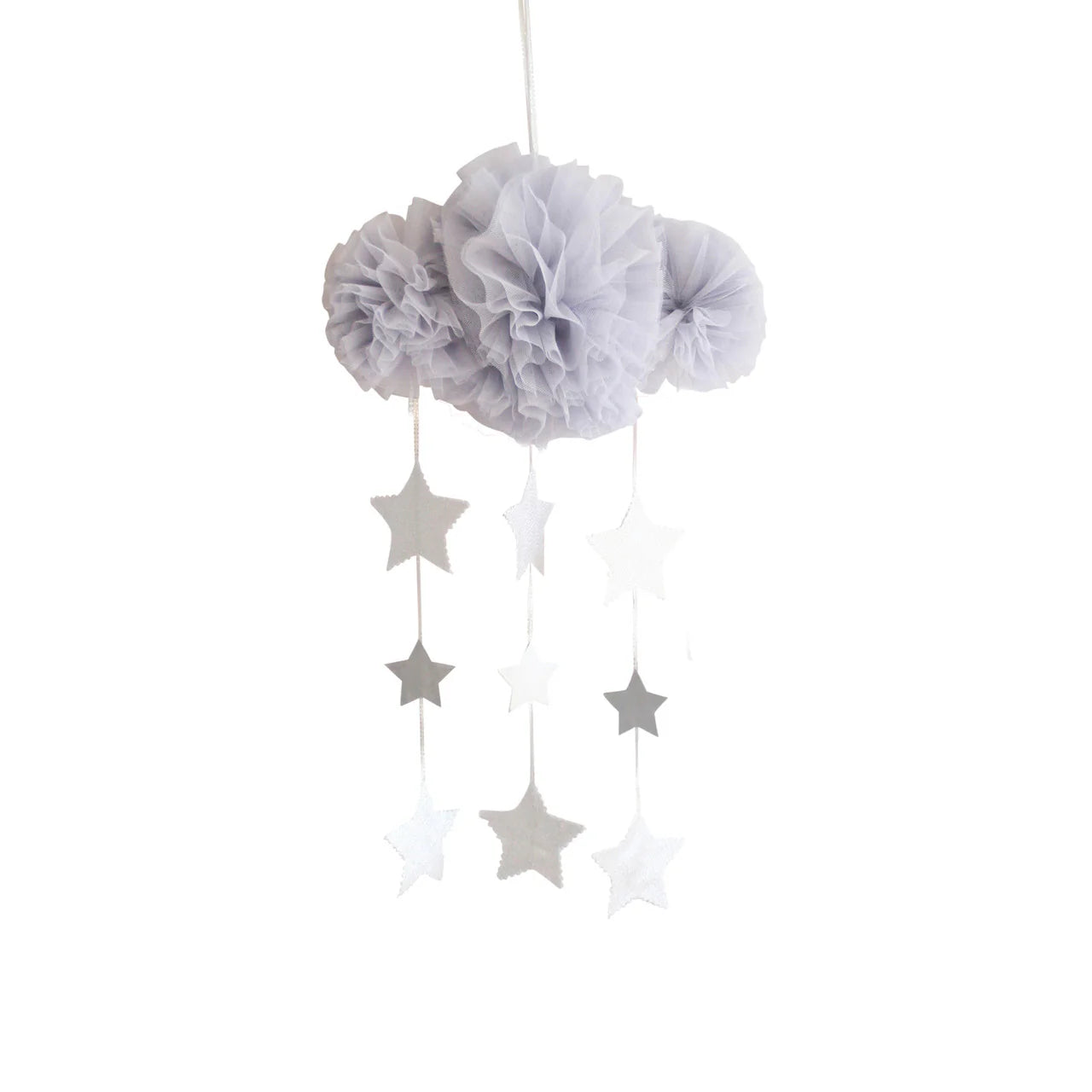 Alimrose - Tulle Cloud Mobile ‘Mist & Silver’