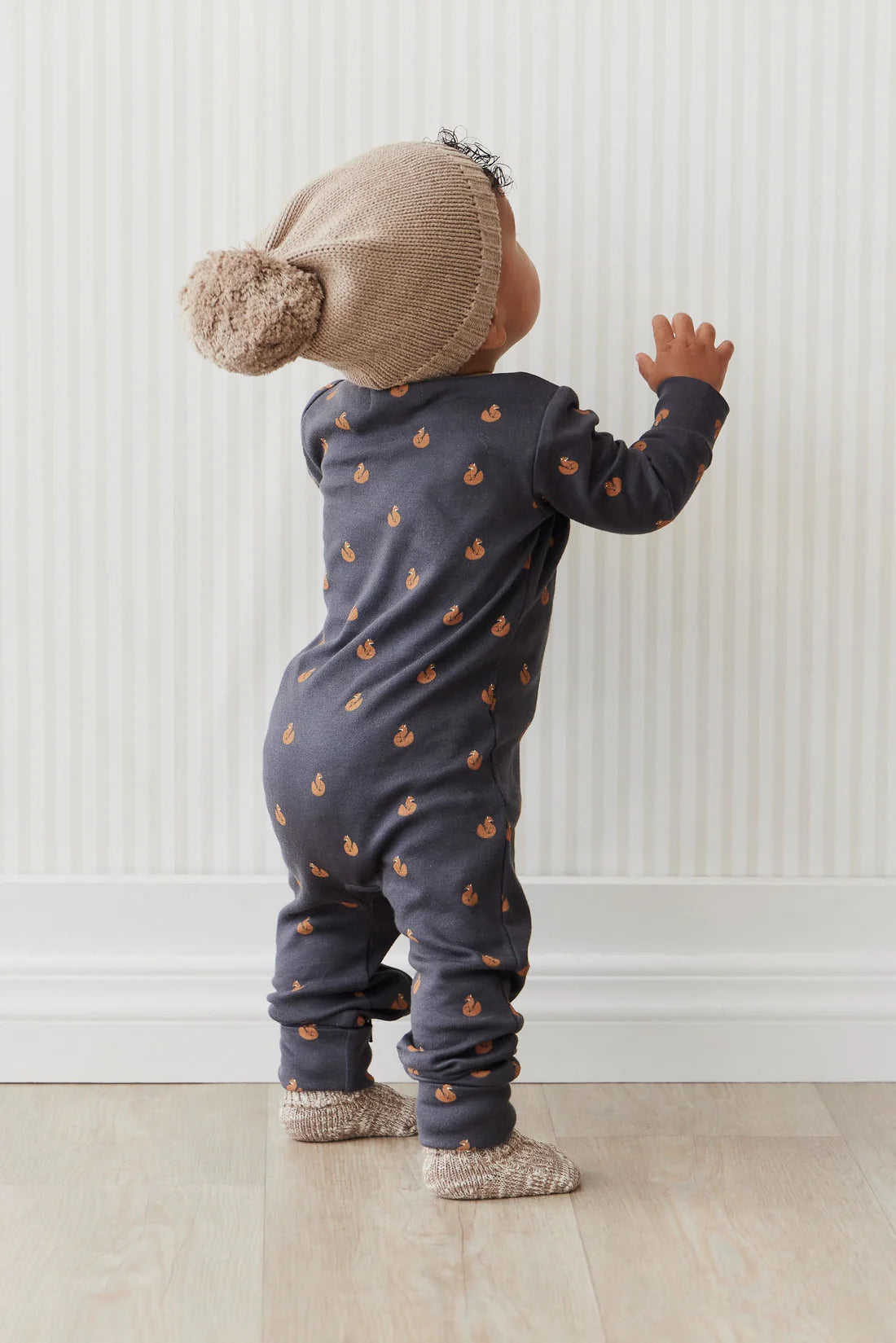 Jamie Kay - Organic Cotton Reece Zip Onepiece Fox Cubs