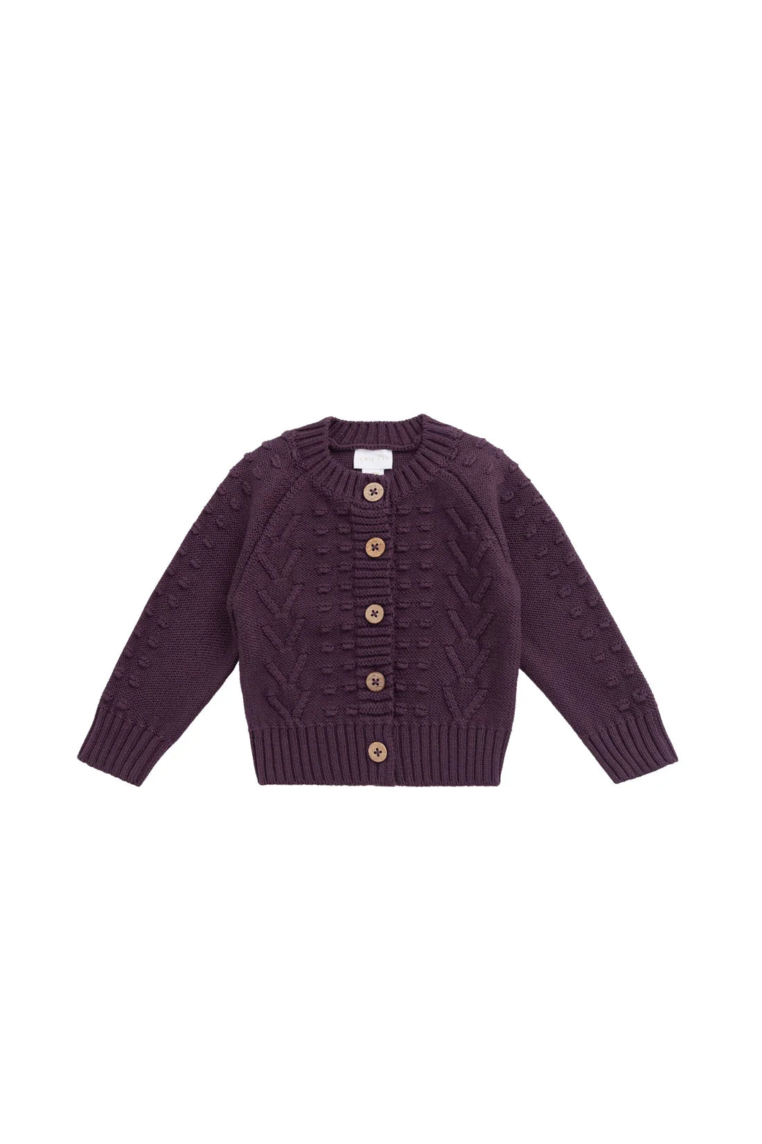 Jamie Kay - Cable Knit Cardigan Blackberry