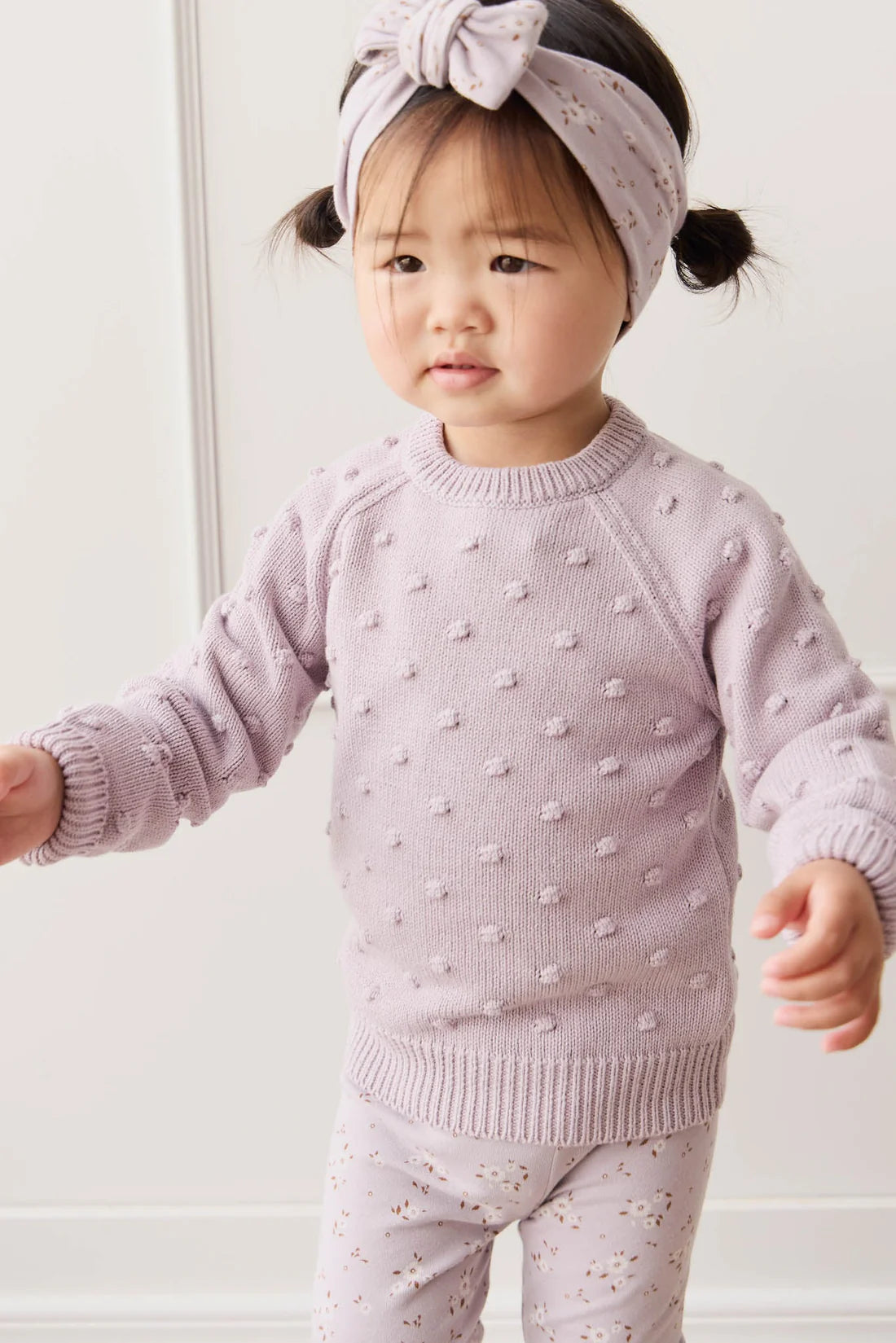 Jamie Kay - Dotty Knit Jumper Muted Violet