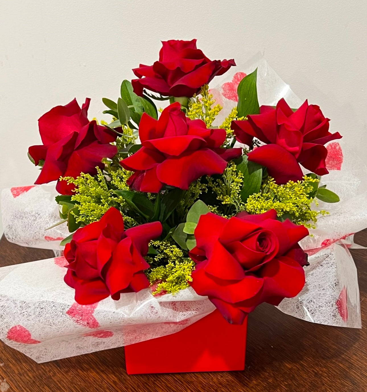 Half Dozen Red Roses