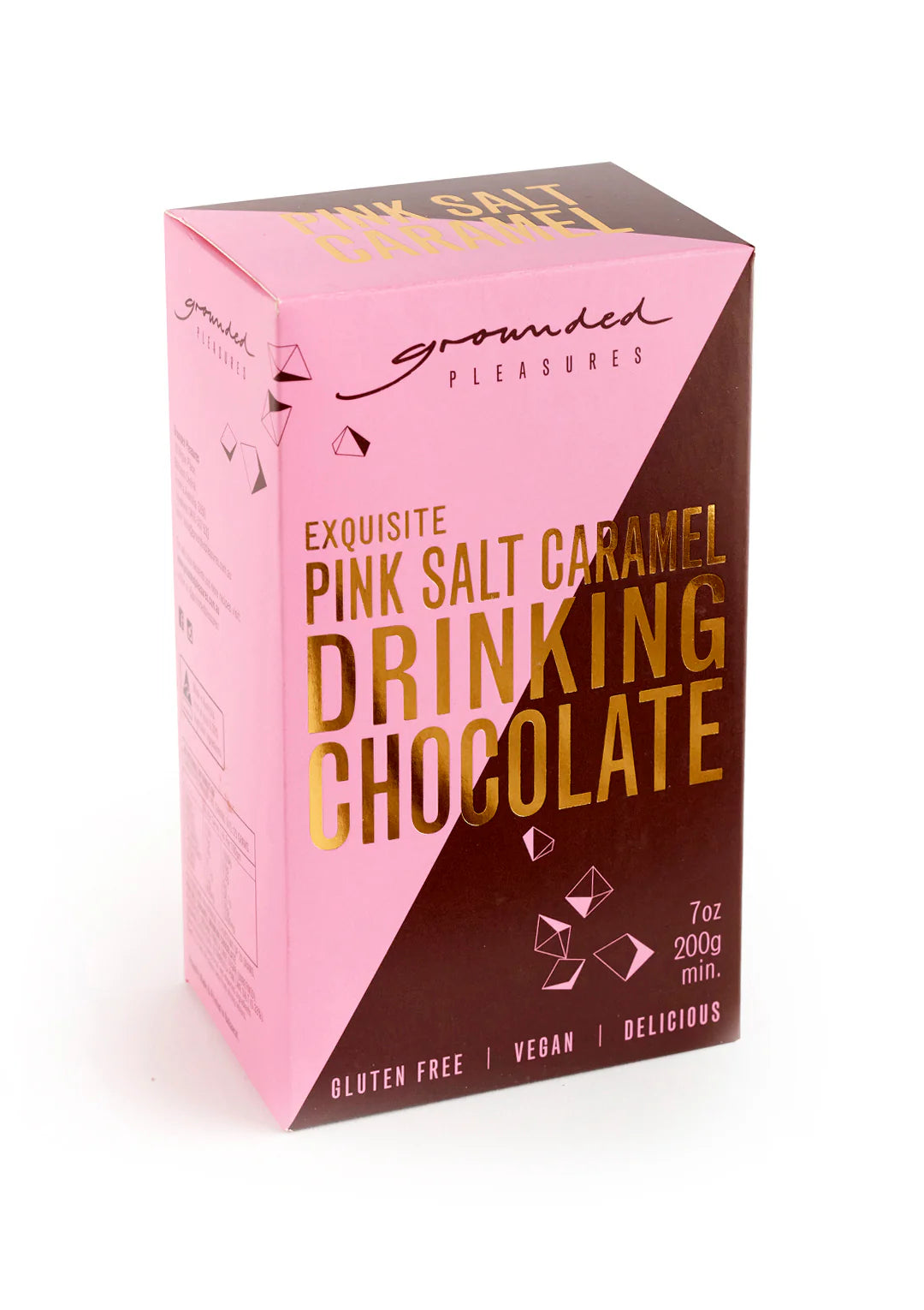 Grounded Pleasures - Pink Salt Caramel Drinking Chocolate 200g