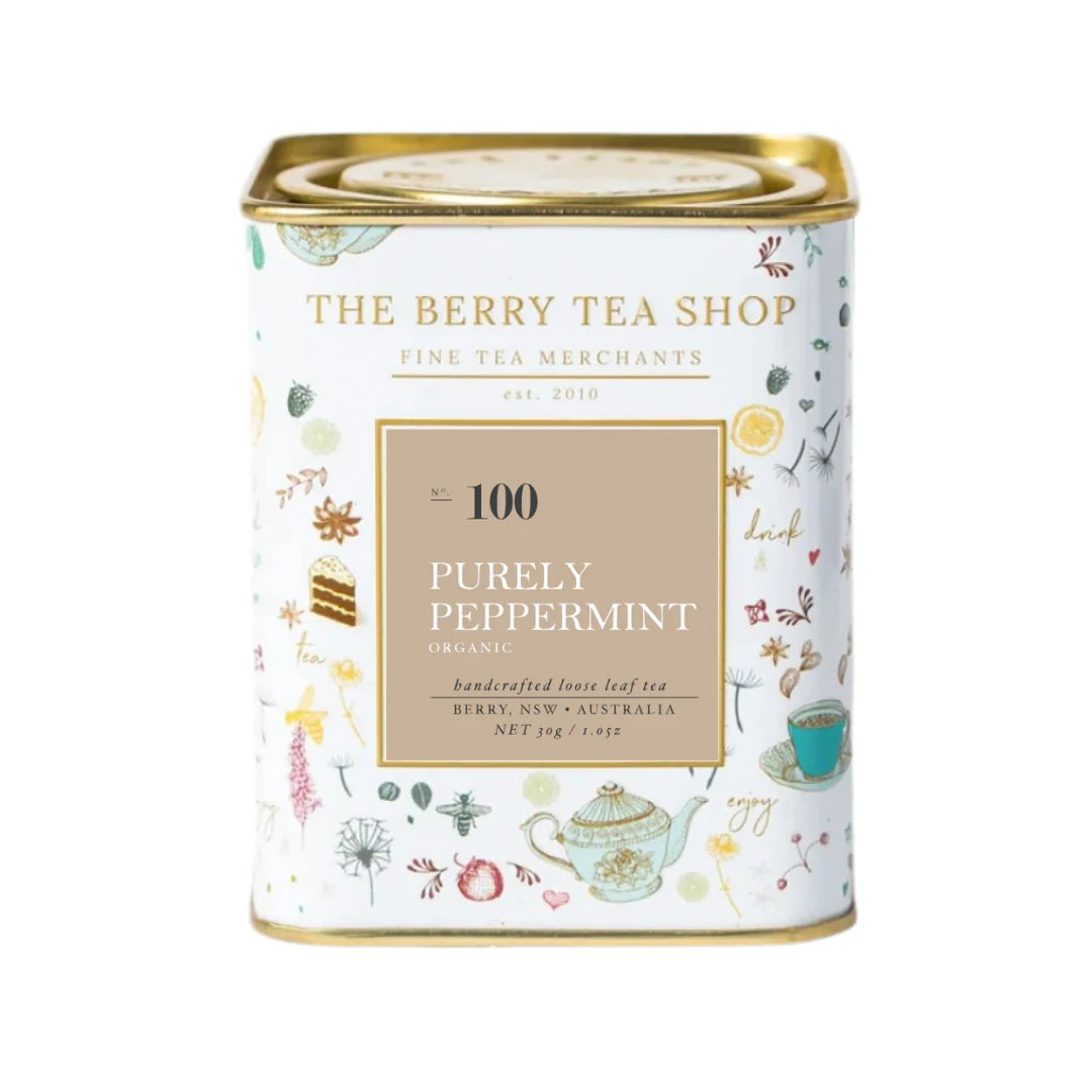 The Berry Tea Shop - No. 100 Purely Peppermint (Organic) 30g Tin